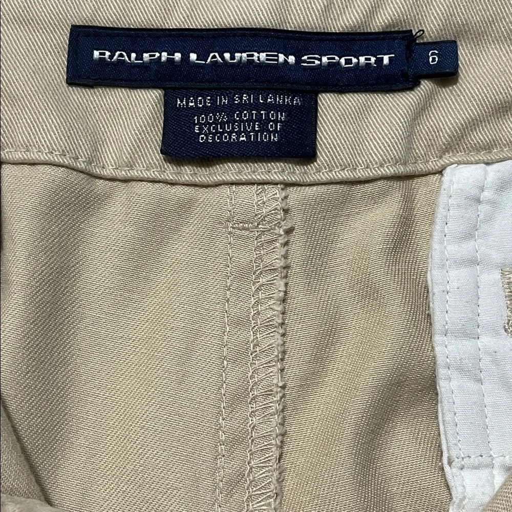 Ralph Lauren Sport 5“ Chino Short in Khaki Size 6 - Picture 7 of 7